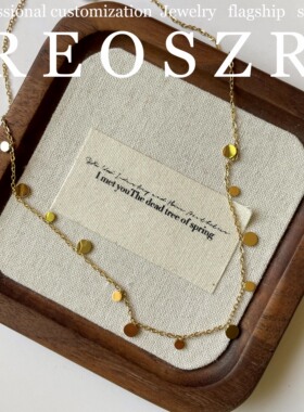 时尚爆款冷淡欧美风感钛钢项链