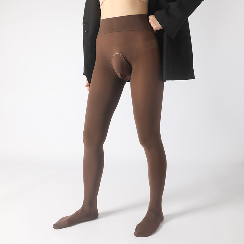 深裆无缝加厚男士丝袜连裤袜80D天鹅绒春秋保暖360无痕光腿神器男,淘宝优惠券,粉丝福利购,淘宝优惠卷