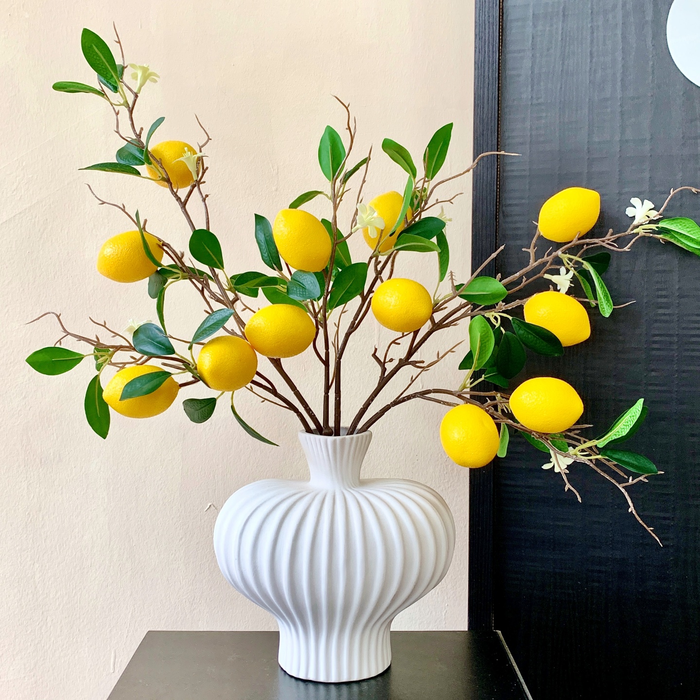 高端轻奢仿真柠檬果假花仿真花摆设插花花束室内客厅装饰花艺摆件 - 图0