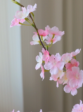 樱花仿真花假花客厅摆设桃花枝高档餐桌摆件装饰花娟干花桌面摆花