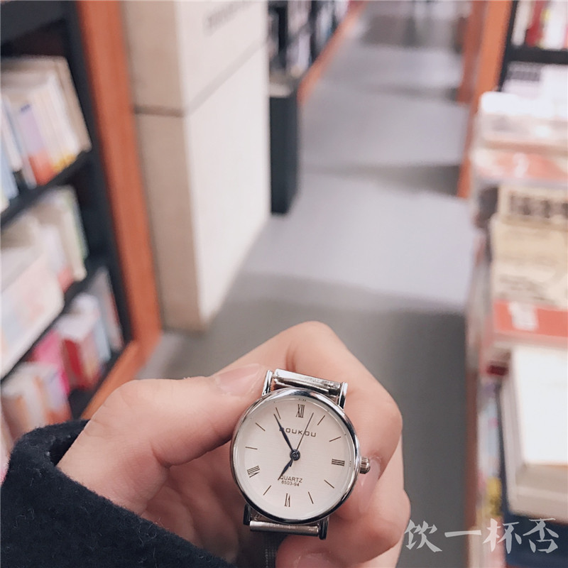 饮一杯否「橙」日韩清新简约罗马手表 饮一杯否国产腕表