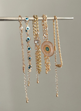 Vintage古着恶魔之眼串珠手链