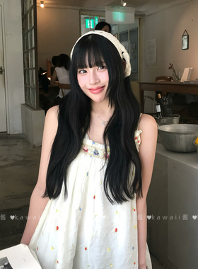 法式田园风白色花朵手工钩织头巾