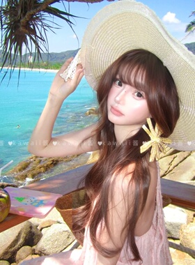2026新款海边沙滩帽编织防晒遮阳帽子大帽檐显脸小蕾丝花边草帽女