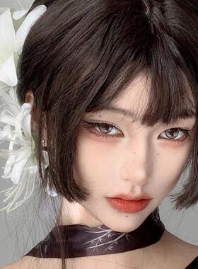 超仙新中式白色百合彼岸花发夹女