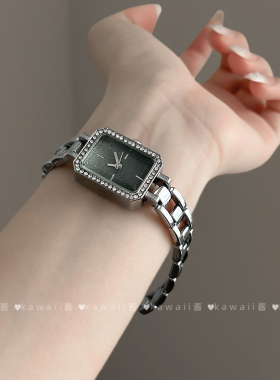 Vintage银色满天星方糖手表