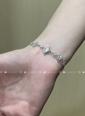 新中式银杏手链清冷感轻奢小众国潮秋冬新款复古网红抽拉式手饰女