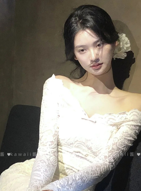 甜美纯欲风白色茉莉花发夹