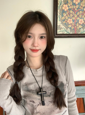 复古暗黑十字架小众设计感项链