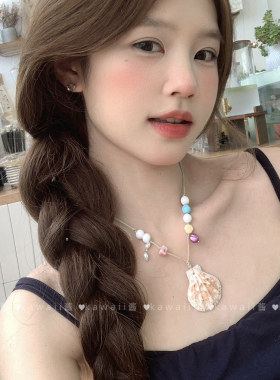 夏季多巴胺贝壳串珠项链