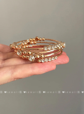 中古vintage锆石多层手镯