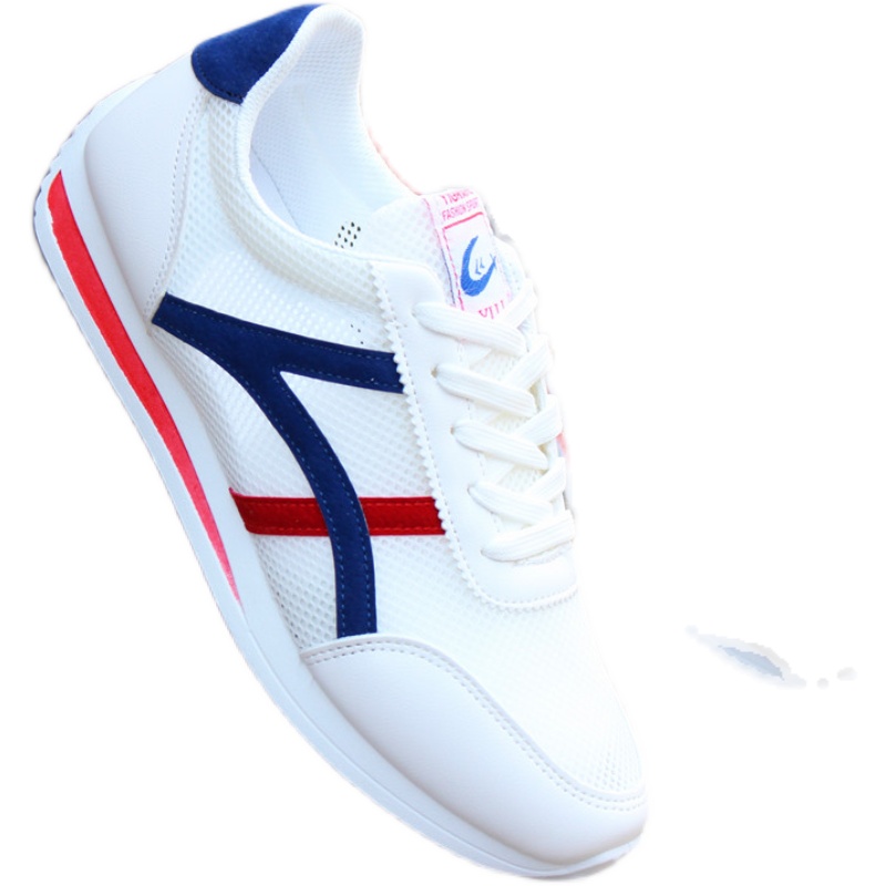 阿甘鞋男潮鞋百搭韩版皮面休闲运动男网鞋2025新款小白鞋跑步鞋男 - 图3