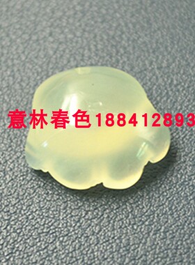 玉石岫玉新款可爱猫爪吊坠项链坠