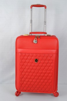 24 ນິ້ວ universal wheel password ກະເປົາເດີນທາງຂະຫນາດນ້ອຍ trolley suitcase stewardess boarding suitcase 20-inch wedding suitcase ສີແດງ