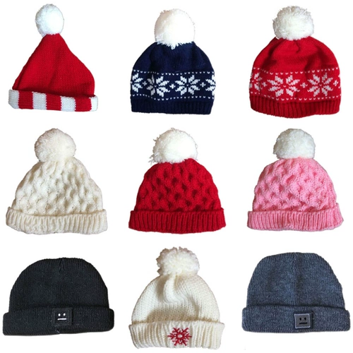 Хлопковая кукла, шерстяная вязаная шапка, бархатная кепка, шарф, США