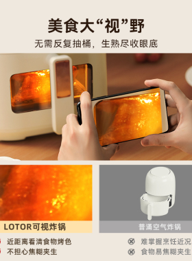 lotor可视化空气炸锅5L大容量