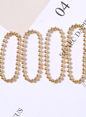 diy美国包金注金珠子戒指