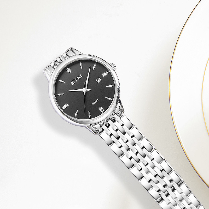 女钢带2019新款潮流气质eyki手表 艾奇奇时国产腕表
