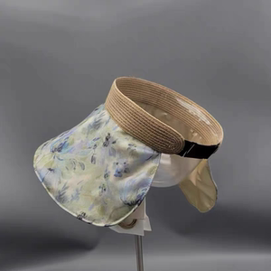 she's茜子专柜正品国内代购桑蚕丝草帽空顶潮遮阳渔夫帽子