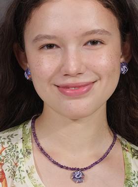 项链TysGrocery手绘石头串珠