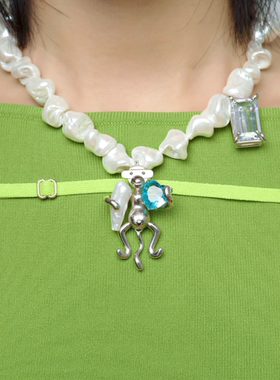 TysGrocery天然珍珠宝石项链