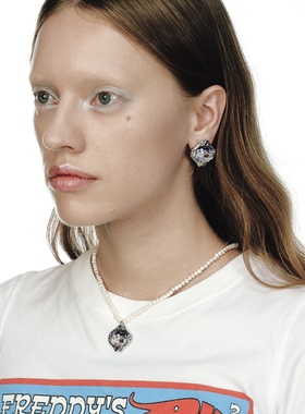 TysGrocery 23 PRAY 回忆影像方窗宝石珍珠项链