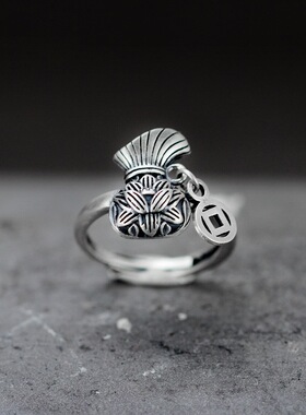 莲花福袋戒指女时尚个性创意百搭