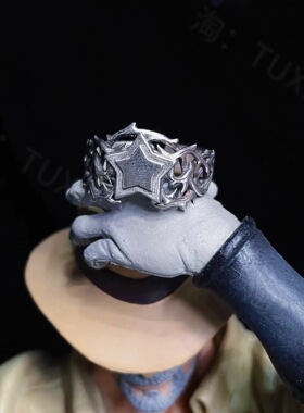 JOJO紫色隐者荆刺戒指潮流个性