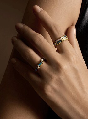 海星古金潮戒指男女百搭小众设计