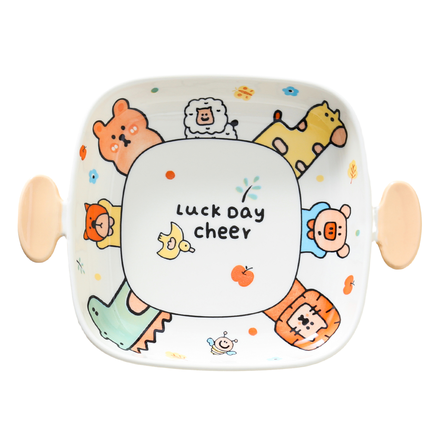 釉下彩陶瓷碗家用餐具可爱卡通个人专用饭碗2025新款高颜值泡面碗