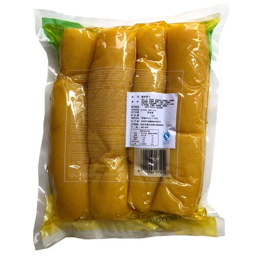 其门堂日式大根4根装日式调味萝卜1KG 寿司料理金大根条酸萝卜 - 图0