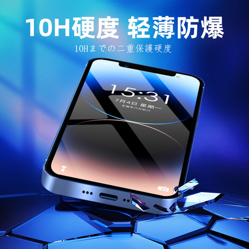 日本leplus钢化膜17PM适用于苹果16ProMax/15/13iPhone14高清防蓝光12手机膜iPhone进口plus保护膜高清防偷窥 - 图0