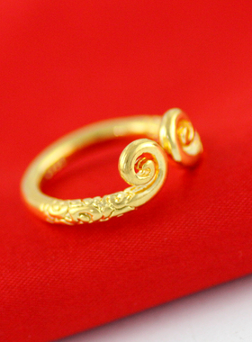 如意大圣归来纯黄铜紧箍咒戒指