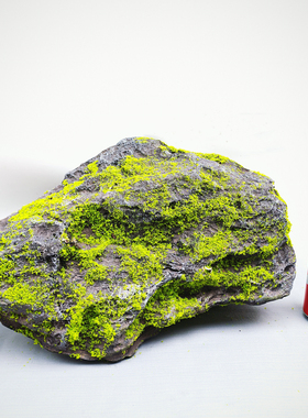 造景PU仿真苔藓石头布置橱窗餐厅摆件装饰室内拍摄饭店苔藓轻道具