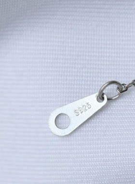 s925纯银日本少女心女蓝色项链