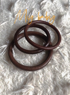 情侣高桥吾郎风格一生之环头层牛皮手环无缝高级礼品