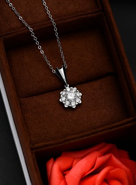powkeen合金锆石女高贵项链