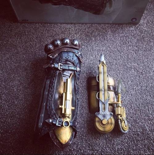 刺客信条6辛迪加COSPLAY武器道具1/1枭雄腕套配袖剑袖箭可弹射 - 图1