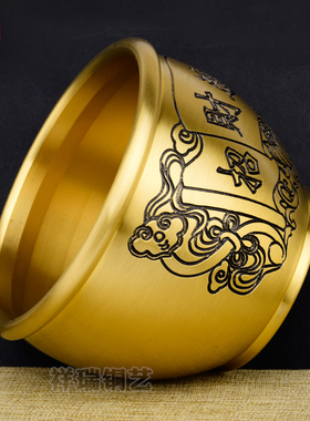 招财进宝客厅摆件纯黄铜聚财