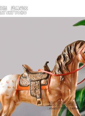 陶瓷商务风摆设马上有钱工艺品