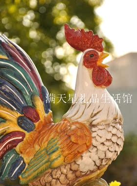 镇宅风水生肖金鸡报晓新年礼物