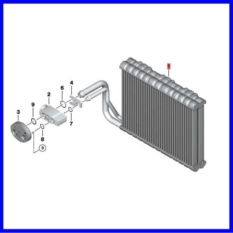适用宝马520 523 525 528 530GT 640 730 740劳斯莱斯空调蒸发器-图3