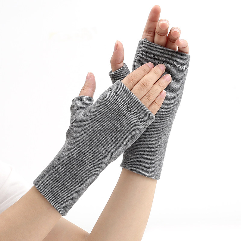 半指手套女冬男双层加厚保暖情侣潮流学生写字羊毛绒防寒漏指手套,淘宝优惠券,粉丝福利购,淘宝优惠卷