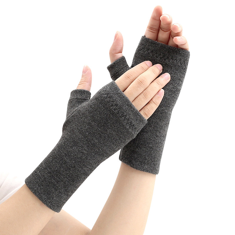 半指手套女冬男双层加厚保暖情侣潮流学生写字羊毛绒防寒漏指手套,淘宝优惠券,粉丝福利购,淘宝优惠卷