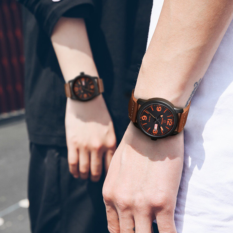 玛斯威顿休闲男大表盘户外光能表 玛斯威顿国产腕表