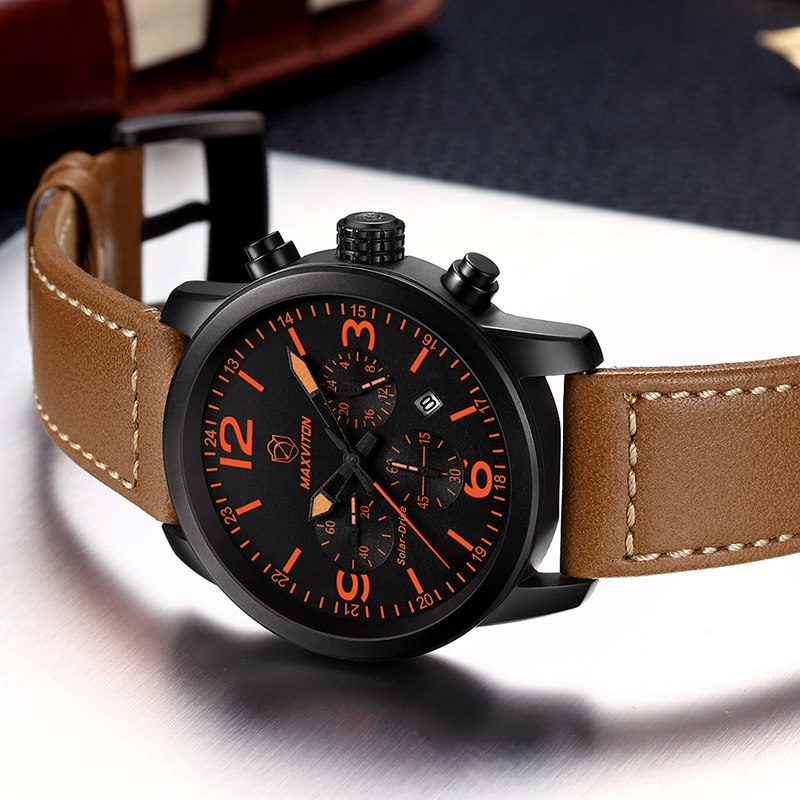 玛斯威顿大表盘特种兵男夜光军表 玛斯威顿国产腕表