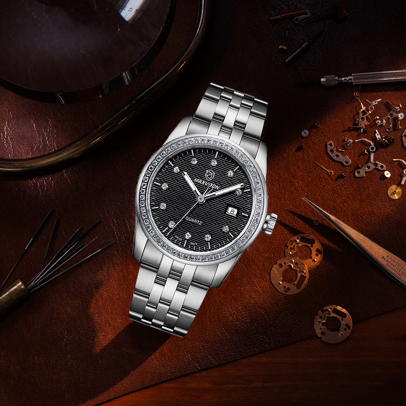 玛斯威顿女士防水女款时尚石英表 玛斯威顿国产腕表