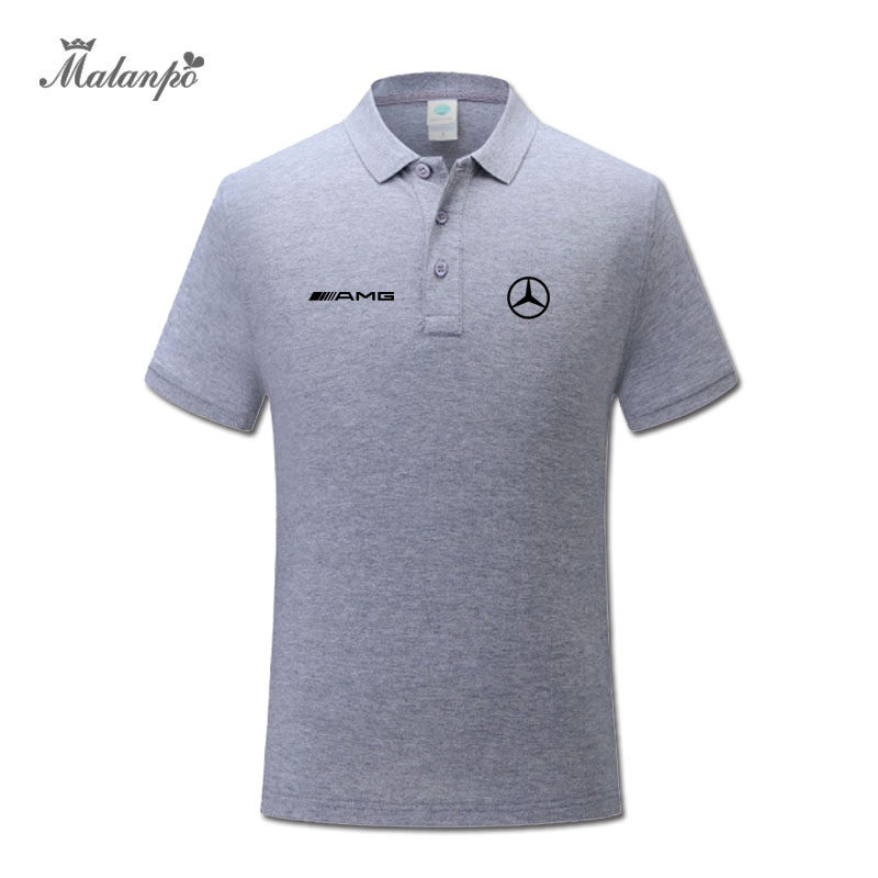 定制奔驰amg polo衫汽车4s店短袖 马兰坡服饰Polo衫