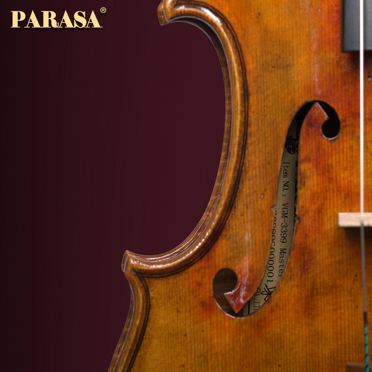 PARASA谱乐诗VGM3399Master独奏级演奏小提琴 梁志凌本人手工制作 - 图2