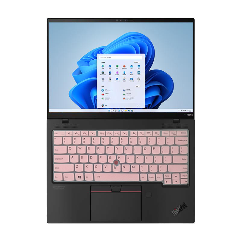 联想ThinkPad X1 Nano 2022 13英寸键盘膜笔记本电脑保护贴防尘罩套凹凸防水屏幕膜套装 - 图1